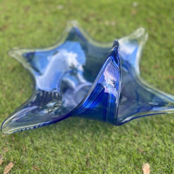 Murano Art Glass Starfish Candy Dish Artsy Collectible Whimsical  Ocean Lover - Picture 3 of 8